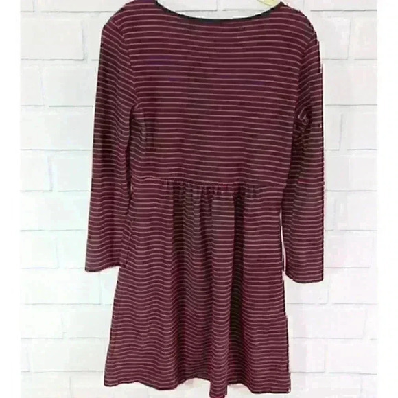 GAP Maternity Navy/Red Striped Knit Dress - Picture 2 of 4